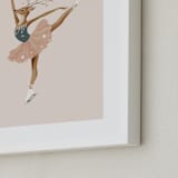 "Animal All-Stars 7" - Art Print in Dusty Beige by Malunio - Frame Close-up