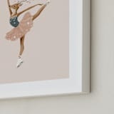 "Animal All-Stars 7" - Art Print in Dusty Beige by Malunio - Frame Close-up