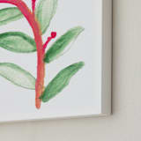 "hand painted leaves" - Art Print in green by Ramoncita - Frame Close-up