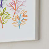 "hand painted plant" - Art Print in orange by Ramoncita - Frame Close-up