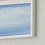 "Cinque Terre One" - Art Print in Sea Blue by Emily Magone - Frame Close-up