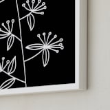 "botanical leaves1" - Art Print in white by Ramoncita - Frame Close-up