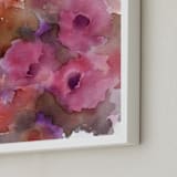 "Graceful Bouquet" - Art Print in rose pink by Amelia Gluba - Frame Close-up