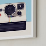 "camera" - Art Print in regent st blue by Leanne Friedberg - Frame Close-up