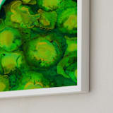 "Malachite I" - Art Print in Kelly Green by Alex Isaacs Designs - Frame Close-up