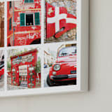 "Lulev Red" - Art Print in Lulev Red by Three Kisses Studio - Frame Close-up