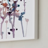 "flowing spots" - Art Print in purple by Ramoncita - Frame Close-up