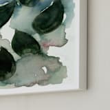 "Drifting Along" - Art Print in deep sea green by Amelia Gluba - Frame Close-up