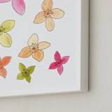 "watercolor flowers painting" - Art Print in pink by Ramoncita - Frame Close-up