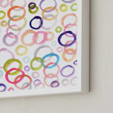 "painted circle" - Art Print in purple by Ramoncita - Frame Close-up