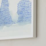 "Oregon Coast 2" - Art Print in Middy Blue by Amelia Gluba - Frame Close-up