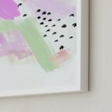 "Happy Storm" - Art Print in Rose by Melanie Severin - Frame Close-up