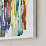 "Girl Wonder" - Art Print in Salmon by Misty Hughes - Frame Close-up