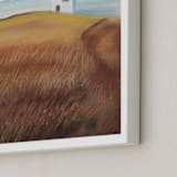 "British Columbia Cottage" - Art Print in Gold by Melissa Marquardt - Frame Close-up