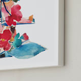 "Collage Letter E" - Art Print in Euphorbia by Kiana Lee - Frame Close-up