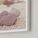 "Desert Heart" - Art Print in Pink Ole by Tania Medeiros - Frame Close-up