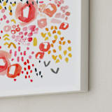 "Gesture" - Art Print in Coral by Kelly Ventura - Frame Close-up