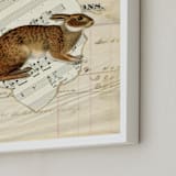 "Make Haste" - Art Print in old paper by raven erebus - Frame Close-up