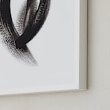 "Gallant Heart" - Art Print in Black by Misty Hughes - Frame Close-up