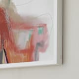 "Complicated Being" - Art Print in Wine by Amy Moen - Frame Close-up