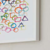 "hand painted shapes" - Art Print in orange by Ramoncita - Frame Close-up