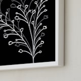 "botanical leaves2" - Art Print in white by Ramoncita - Frame Close-up