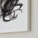 "Boom Town" - Art Print in Black by Misty Hughes - Frame Close-up