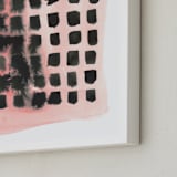 "entre nous" - Art Print in pale pink by Kelly Witmer - Frame Close-up