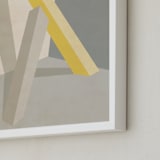 "At Ease" - Art Print in Sand by Jennifer Morehead - Frame Close-up