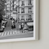 "Rue" - Art Print in Paris White by Krissy Bengtson - Frame Close-up