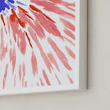 "Burst Series #4" - Art Print in Rosey by Chelsey Scott - Frame Close-up
