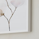 "Mokuren01" - Art Print in Pale Pink by jinseikou - Frame Close-up