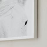 "Snow Ready" - Art Print in Snow by Robin Ott - Frame Close-up