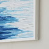 "Tide" - Art Print in Ocean Blue by Chelsey Scott - Frame Close-up