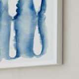 "Antique Silver" - Art Print in indigo by Amelia Gluba - Frame Close-up