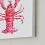 "Aragosta" - Art Print in Crustacean by Rochelle Renee - Frame Close-up