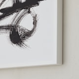 "Jesters" - Art Print in Black by Misty Hughes - Frame Close-up