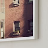 "Summer in the City" - Art Print in Clay by Gray Star Design - Frame Close-up