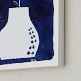 "Sometimes it is blue3 " - Art Print in Deep blue3 by Bethania Lima - Frame Close-up