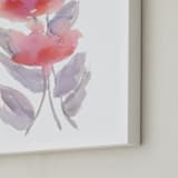 "GAY BLOSSOMS" - Art Print in ROSEY BLUSH  by Amelia Gluba - Frame Close-up