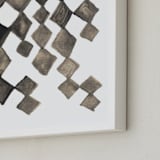 "hand painted diamond shapes" - Art Print in black by Ramoncita - Frame Close-up