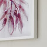 "Fragrant Eucalyptus" - Art Print in Red Violet by Amelia Gluba - Frame Close-up