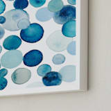 "Bubbly - blue tonic" - Art Print in blue tonic by Kiana Lee - Frame Close-up