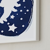 "Beyond imagination" - Art Print in Prussian blue by raven erebus - Frame Close-up