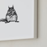 "écureuil" - Art Print in Black by IMG_101 - Frame Close-up