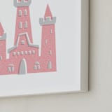 "Fairy Princess" - Art Print in Princess Pink by Three Kisses Studio - Frame Close-up