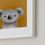 "Little Koala " - Art Print in Saffron by Farinaz Vaseghi - Frame Close-up