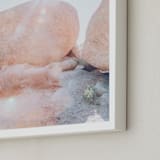 "Desert Rocks I" - Art Print in Blush by LindseyErin - Frame Close-up