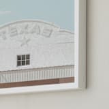 "Texas Sky" - Art Print in Sky blue by Heather Loriece - Frame Close-up