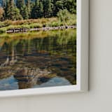 "Mirror Mirror" - Art Print in Emerald Green by Christian Florin - Frame Close-up